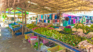 ​Передвижной рынок на острове Ланта